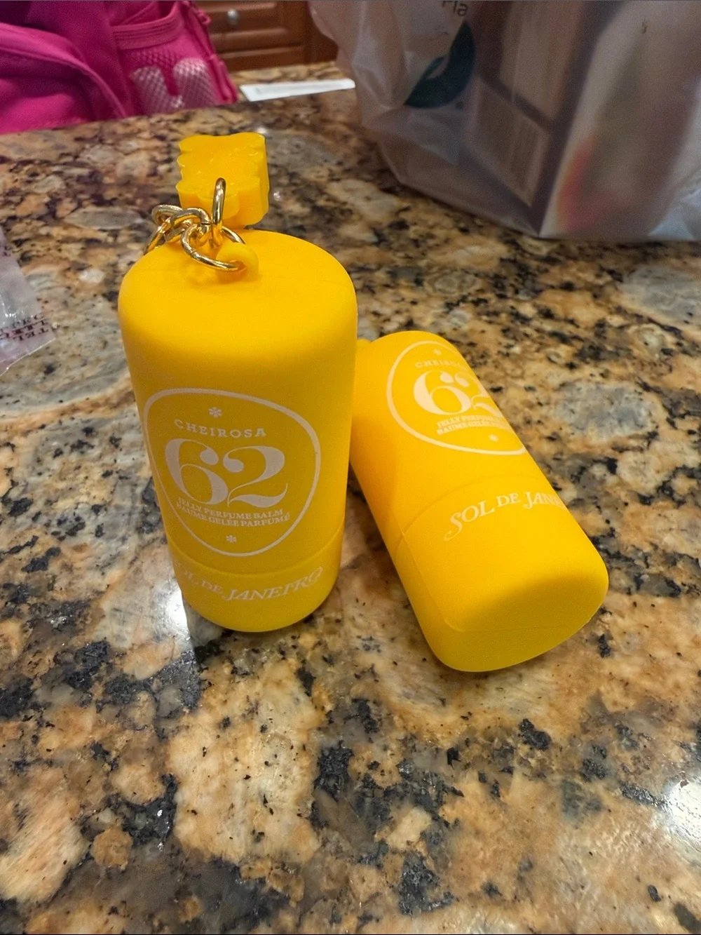Sol de Janeiro Cheirosa 62 Citrus Yellow Perfume Balm Keychain (Pair)